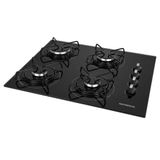 Cooktop A Gás, 4 Bocas, Mondial, Preto/inox, Bivolt - Ctg-01