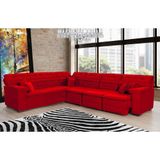 Sofá De Canto Magno 2,57x3,32m Vermelho