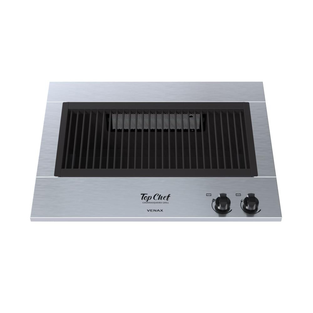 Churrasqueira A Gas Venax Grill Top Chef De Embutir Inox