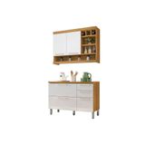 Cozinha Completa Burguesa 2 Peças (1 Armário + 1 Balcão) C2p23 Freijó/branco - Nesher
