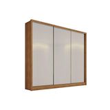 Guarda Roupa Casal 3 Portas De Correr E 6 Gavetas Arezzo Plus Freijo Cumaru C/ Fendi - Novo Horizonte