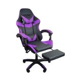 Cadeira Gamer Stillus Ergonômica Com Apoio Para Os Pés - Roxo