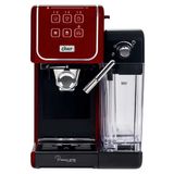 Cafeteira Espresso Elétrica Oster PrimaLatte Touch 2x mais Creme Vermelha 220v