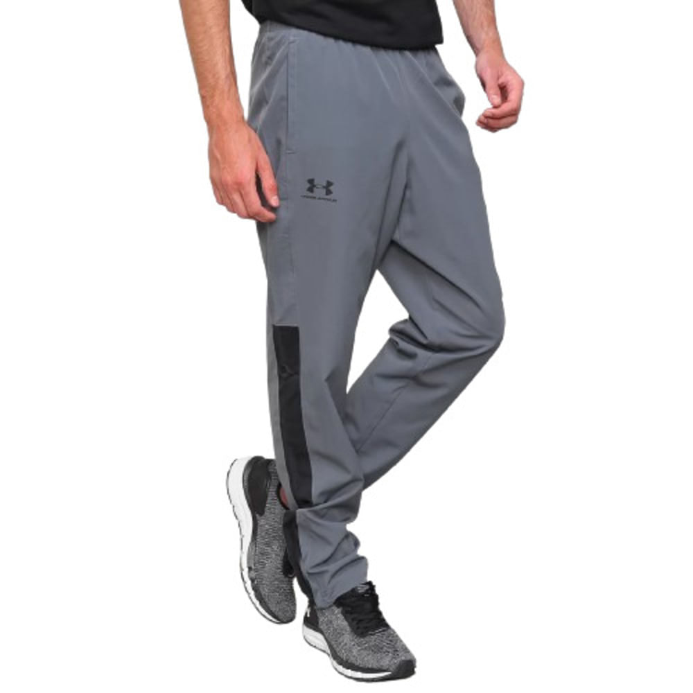 Calça Under Armour Microfibra Vital Woven Cinza-masculino