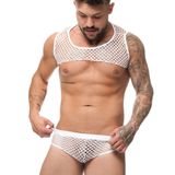 Conjunto Cueca Sex E Cropped Em Arrastão | Steves Designer