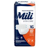 Fralda Geriátrica Mili Tamanho Xg Com 7 Unidades