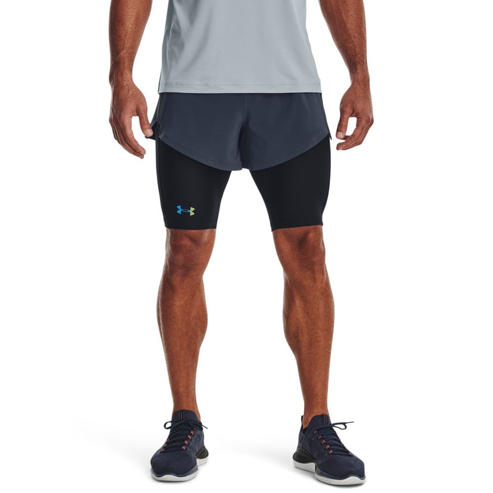 Bermuda De Treino Masculina Under Armour Smartform Rush 2 Em 1