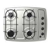 Cooktop 4 Bocas Mesa Em Inox - A Gás - Cook - Venax Bivolt