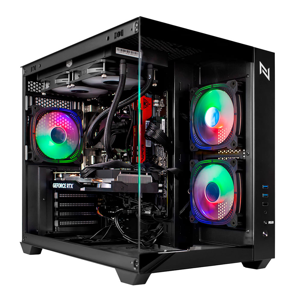 Pc Gamer Intel I5 12400f 16gb Ddr4 (rtx 4060 8gb) Ssd 480gb M.2 600w 80 Plus, Neologic Rp Box - Nli86326 U Unica Unica