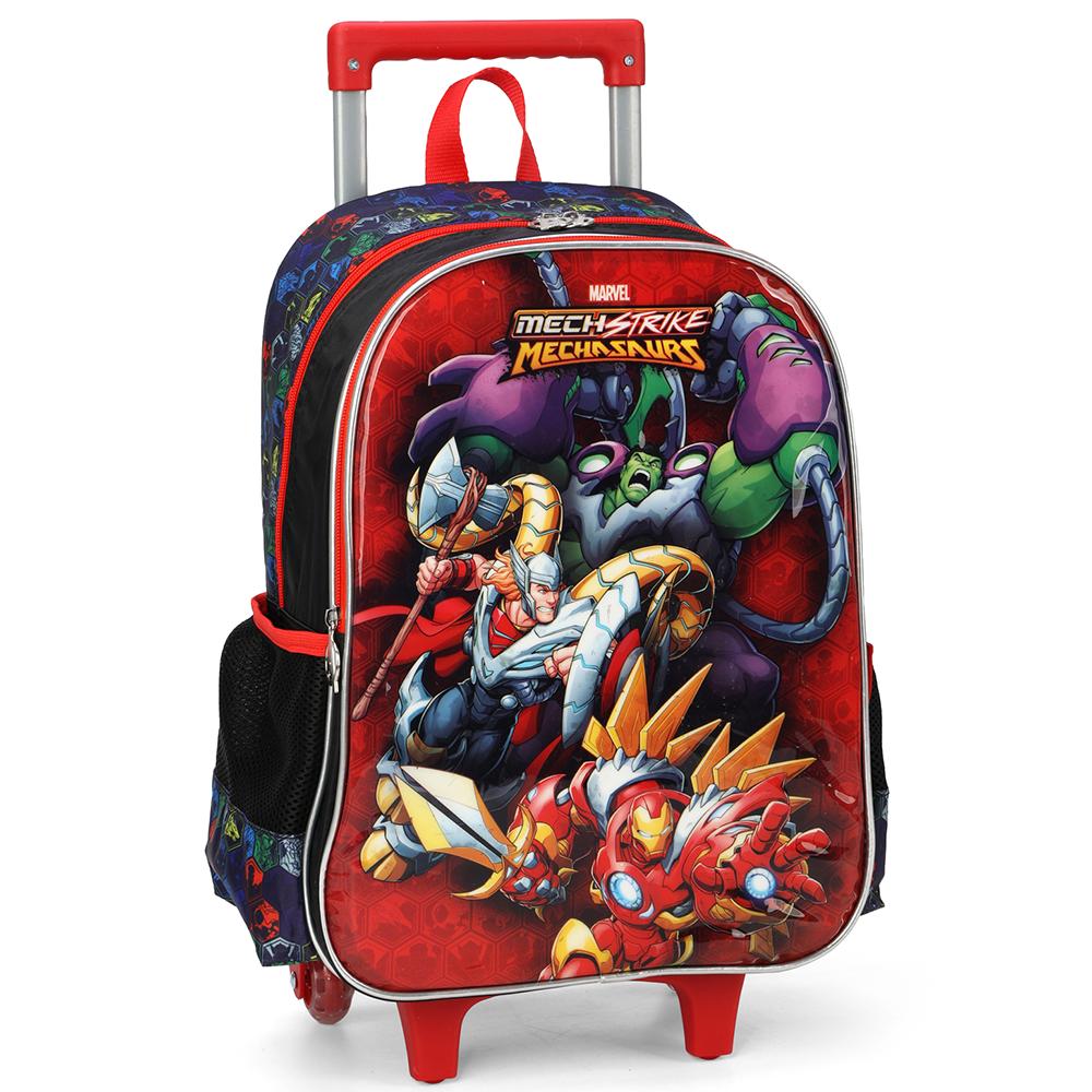 Mochila De Rodinhas Sem Alça Luxcel Avengers Vermelho