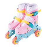 Patins Ajustável Colorido Triline Unicornio Fenix