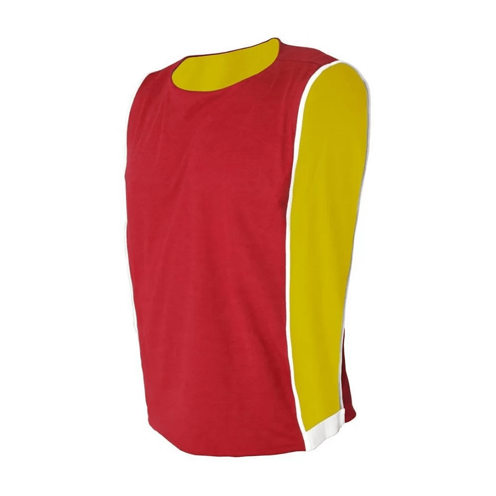 Colete Esportivo Dupla Face Trb Vermelho E Amarelo