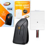 Controle Remoto Portao 2 Canais Tok 433mhz + Tx Car Farol Luz Alta Carro Moto Good Light Ppa