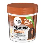 Gelatina Salon Line S.o.s Cachos Ativador De Cachos Óleo De Coco 400g