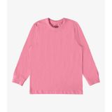 Camiseta Manga Longa Básica Rovitex Kids Rosa 6