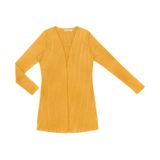Cardigan Feminino Ribana Canelada Endless Amarelo G