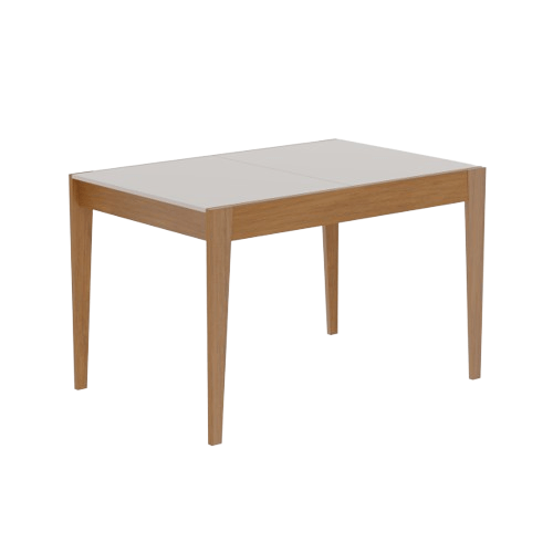 Mesa De Jantar Extensível 1.20 A 1.60 Pés Madeira Flip