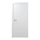 Kit Porta de Madeira Lisa Laqueada 210cm x 90cm Moldufama Direita Branco