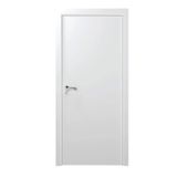 Kit Porta de Madeira Lisa Laqueada 210cm x 70cm Moldufama Direita Branco