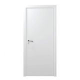 Kit Porta de Madeira Lisa Primer 210cm x 60cm Moldufama Direita Branco