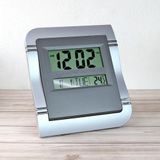 Relógio De Mesa Parede Digital Quadrado Data Temperatura