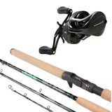 Kit Pesca Carretilha Maruri Black Tamba Bg + Vara Maruri Go Cast 2,13m 20-40lbs