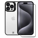 Kit Capa Gravity Preta E Pelicula Ultra Glass Para Iphone 15 Pro Max - Gshield