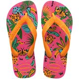 Havaianas Kids Top Fashion Rosa Flux/amarelo Pop