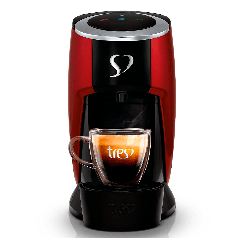 Cafeteira Espresso Touch Vermelha Automática - Tres 3 Corações