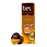 Cápsula De Café Espresso Regiões Do Mundo Colômbia Tres 3 Corações
