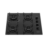 Cooktop 4 Bocas Mesa De Vidro Itatiaia Essencial Preto - Biv