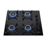 Cooktop 4 Bocas A Gás Mesa De Vidro Itatiaia Electra Glass Preto - Biv