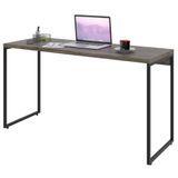 Mesa De Escritório Escrivaninha 135cm Dynamica Industrial C08 Carvalho Dark - Mpozenato