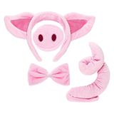 Conjunto De Fantasias De Porco Orelhas De Porco Nariz Rab