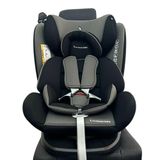 Cadeirinha Para Carro Murphy Lux 360 Preta E Cinza Premium Baby