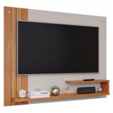 Painel Para Tv Até 50 Polegadas Com Prateleira E Nicho Dunas Permobili Off White/cinamomo