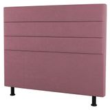 Cabeceira Cama Box Casal King Size Malik 195cm Suede Rosé - Desk Design