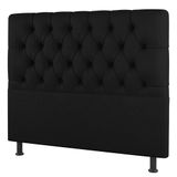 Cabeceira Cama Box Casal King Size Nice 195cm Sintético Preto - Desk Design