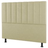 Cabeceira Cama Box Casal King Size Cora 195cm Sintético Bege - Desk Design