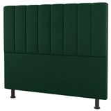 Cabeceira Cama Box Casal King Size Cora 195cm Suede Verde - Desk Design