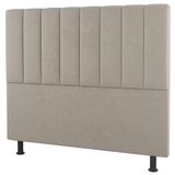 Cabeceira Cama Box Casal King Size Cora 195cm Suede Bege - Desk Design