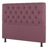 Cabeceira Cama Box Casal King Size Nice 195cm Suede Rosê - Desk Design