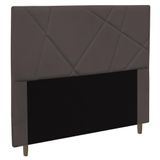 Cabeceira Cama Box Casal King Size Mali 195cm Suede Marrom - Desk Design