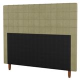 Cabeceira Cama Box Casal King Size Parisis 195cm Linho Bege - Desk Design