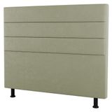 Cabeceira Cama Box Casal King Size Malik 195cm Sintético Bege - Desk Design