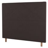 Cabeceira Cama Box Casal King Size Cairo 195cm Suede Marrom - Desk Design