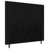 Cabeceira Cama Box Casal King Size Nala 195cm Corano Preto - Desk Design