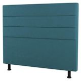 Cabeceira Cama Box Casal King Size Malik 195cm Suede Turquesa - Desk Design