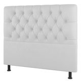 Cabeceira Cama Box Casal King Size Nice 195cm Sintético Branco - Desk Design