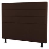 Cabeceira Cama Box Casal King Size Malik 195cm Suede Marrom - Desk Design